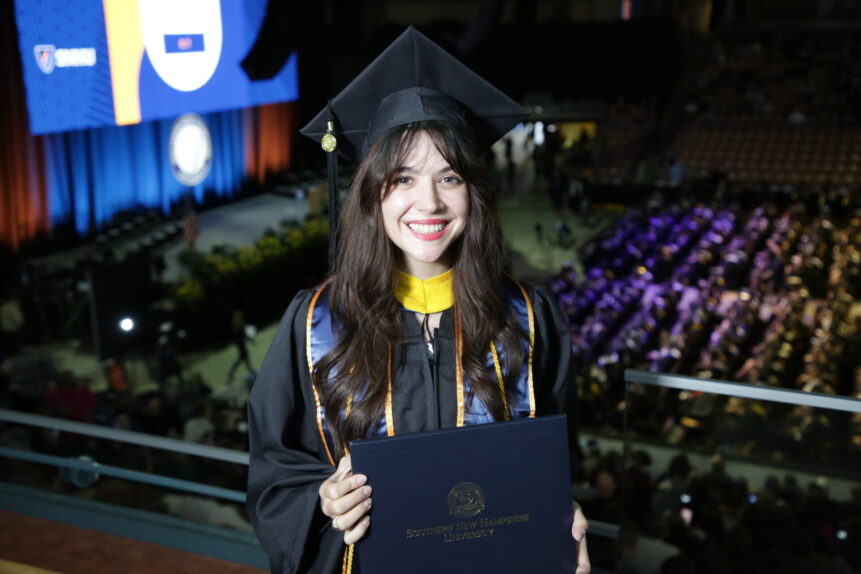 Katlyn Genovese at SNHU Commencement