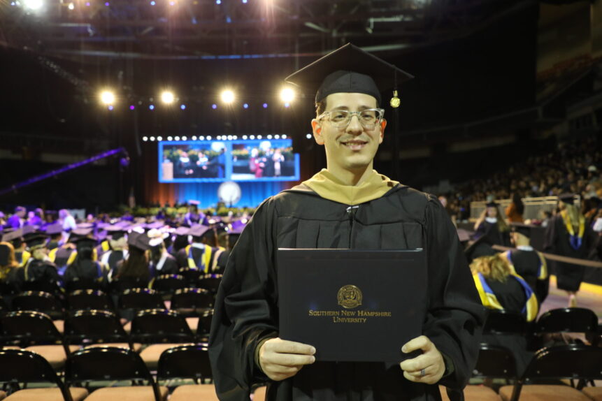 Marcos Joel Garcia Perez at SNHU Commencement