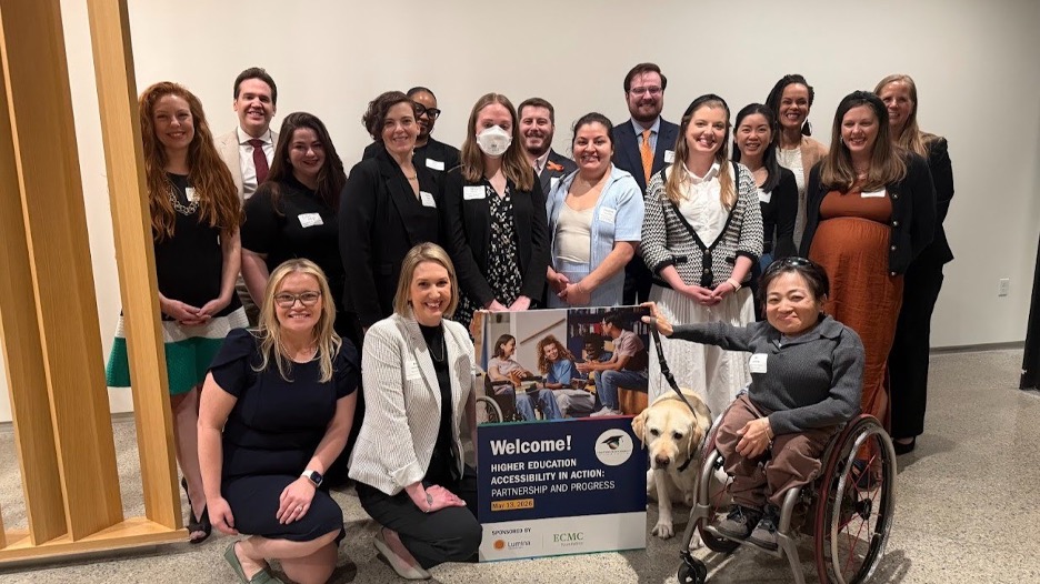 Group of Coalition on Accessibility in Higher Education members who attended Higher Education Accessibility in Action event.